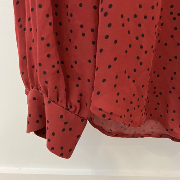 L’Agence Polka Dot Silk Blouse - Picture 7 of 16